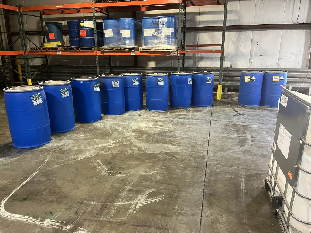 The spill generated ten waste drums; properly labeled, sealed, and kept on-site. Final photos were taken, and the remediation of the spill was approved.