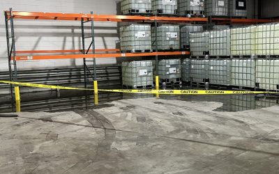 Forklift Accident Spill Clean Up
