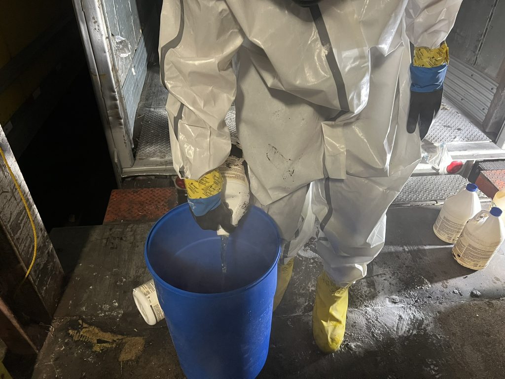 hazardous material spills clean up