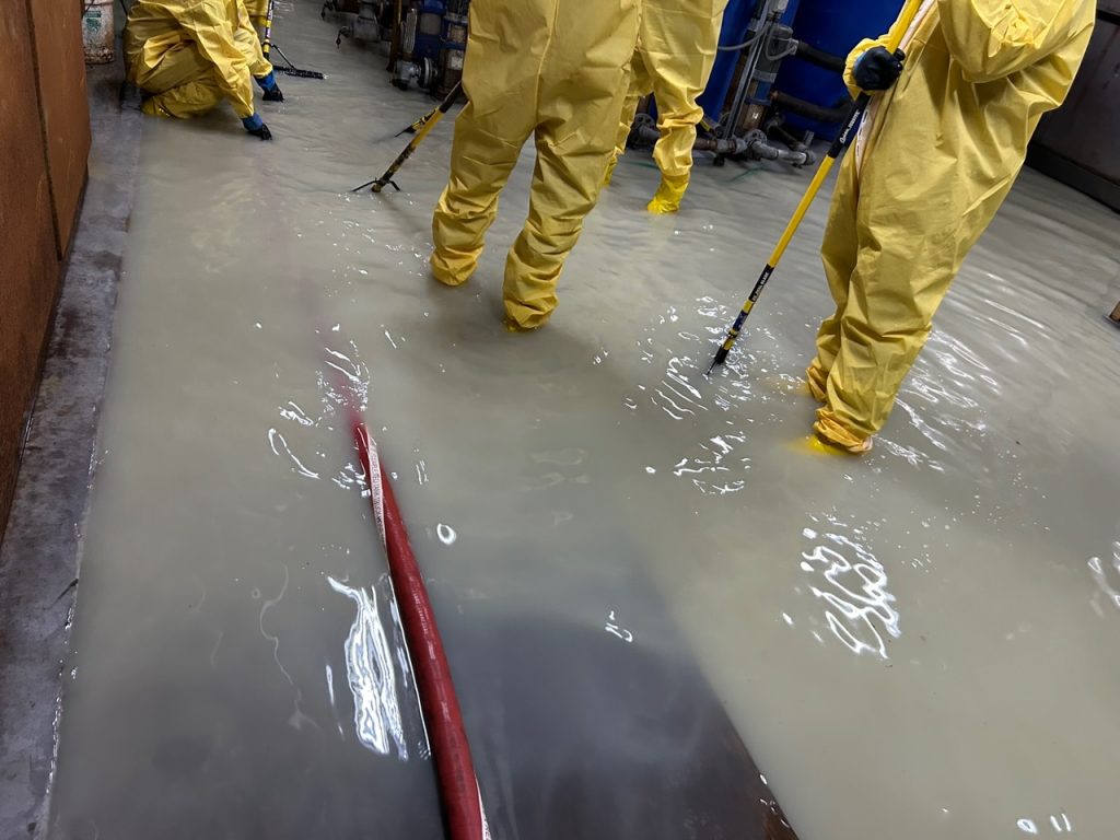 wastewater spill remediation