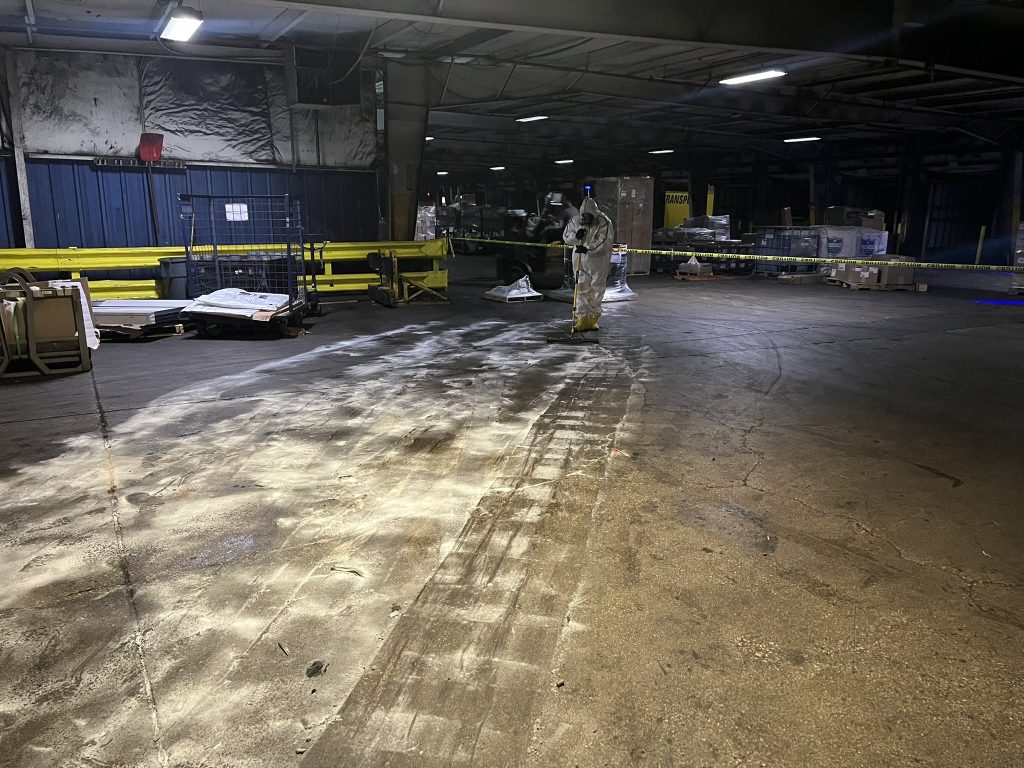 warehouse hazardous material spills