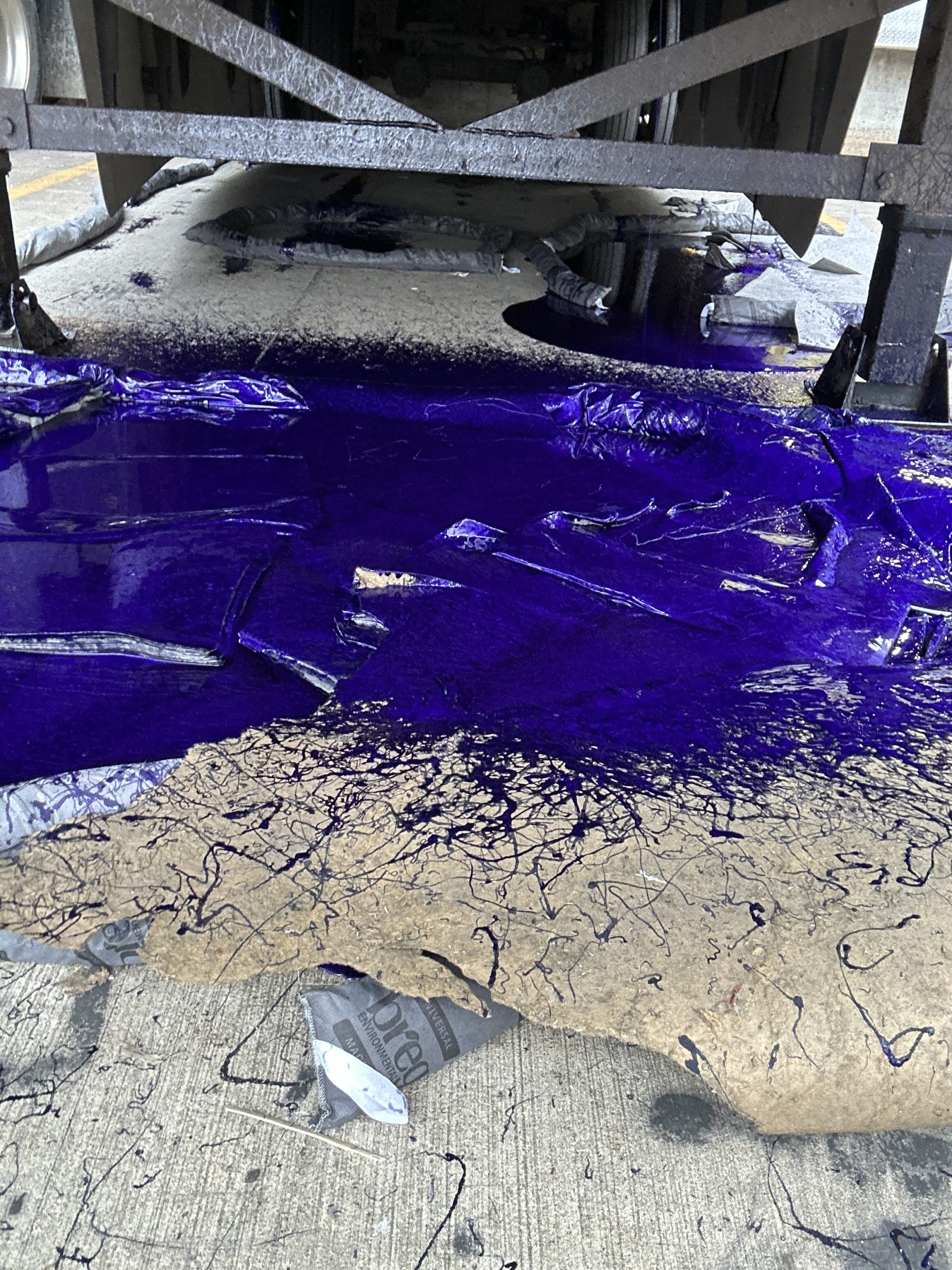 liquid spill at loading dock