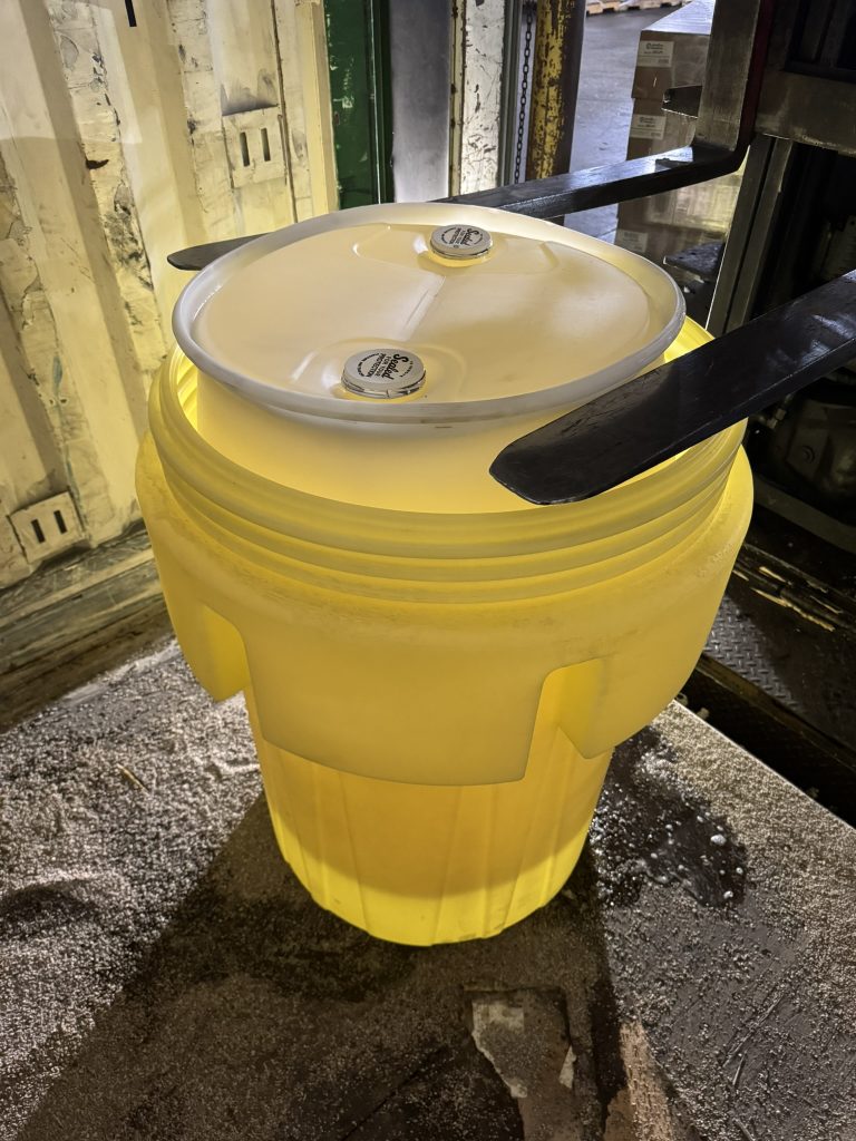 95 Gallon OTP Drum to hold damaged drum with Hazardous liquid