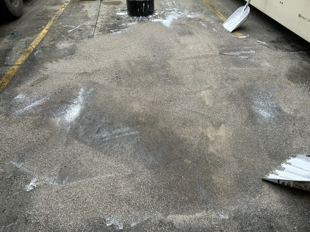 loading dock spill during transport